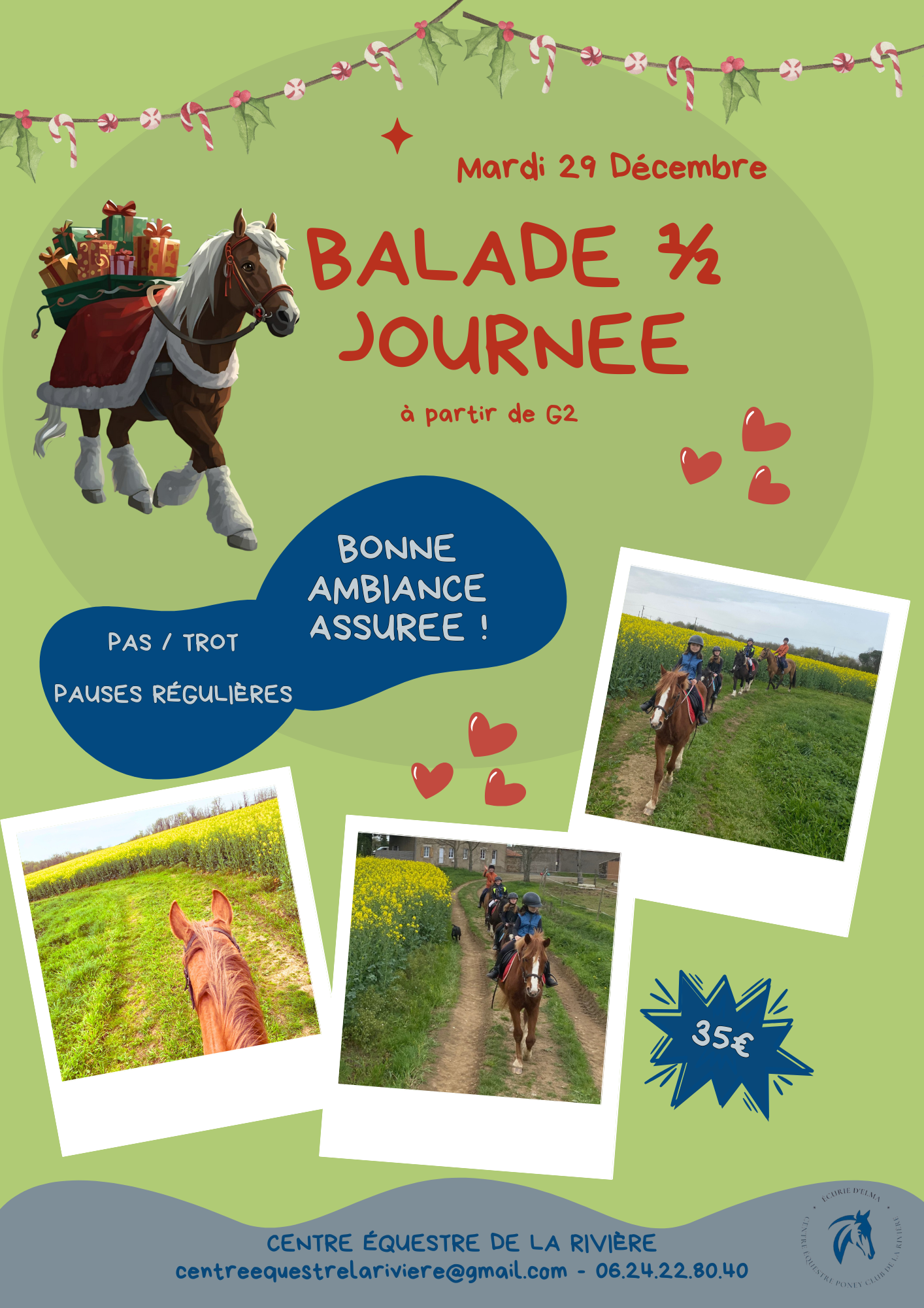 🌄 Balade 1/2 Journée – À partir du Galop 2